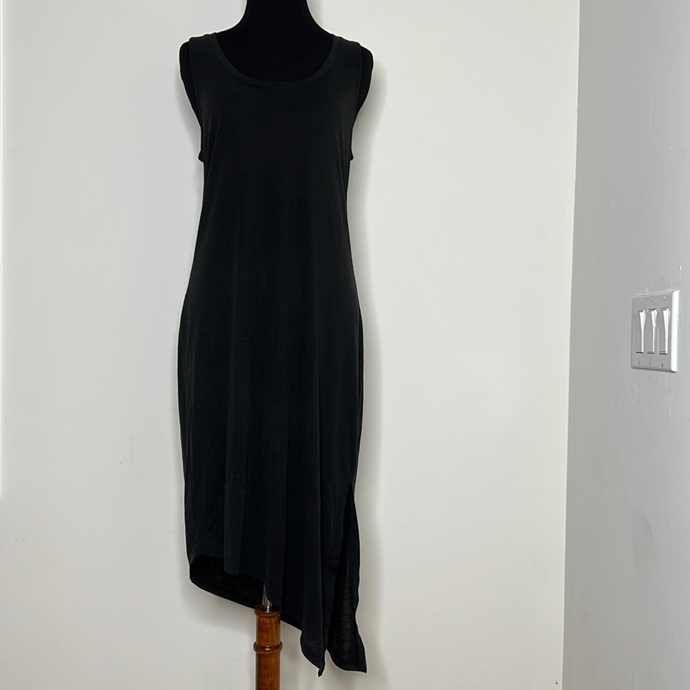 SPLENDID Black Sleeveless Asymmetrical Dress S